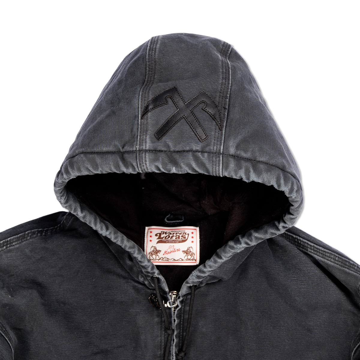 Leather Applique Serenity Reaper Carhartt Jacket - Black
