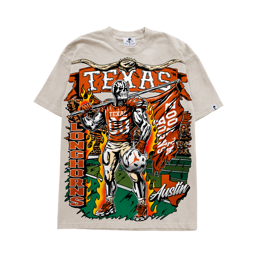 Longhorns Hook 'Em T-Shirt - Natural