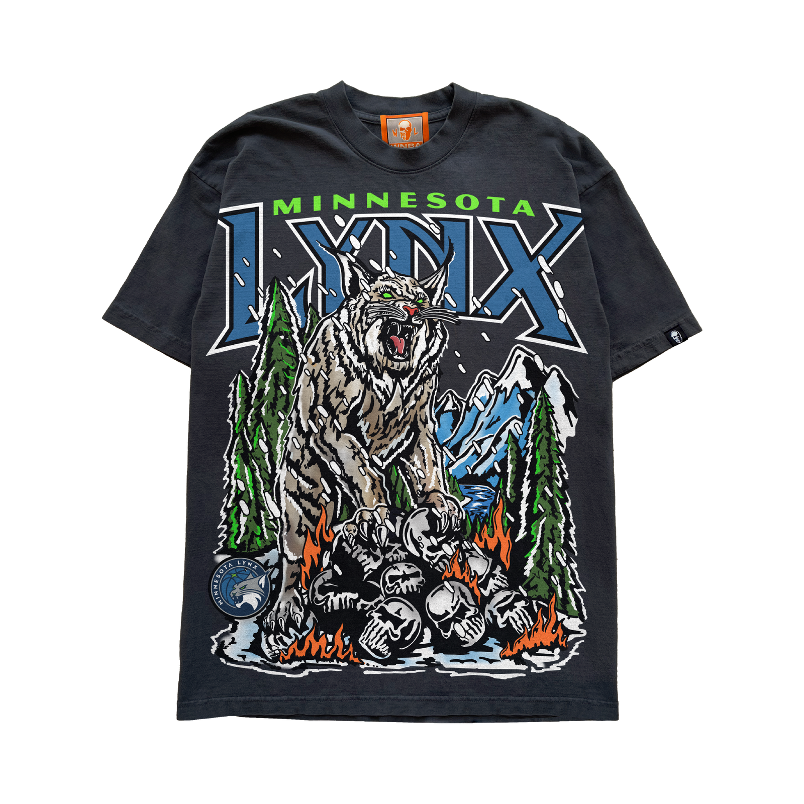 Lethal Lynx T-Shirt - Vintage Black
