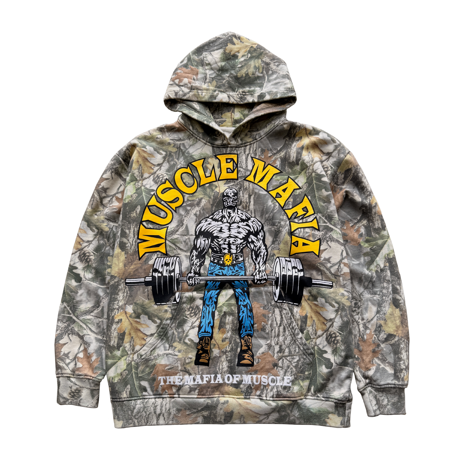 MMM Mafia of Muscle Hoodie - Vintage Tree Camo