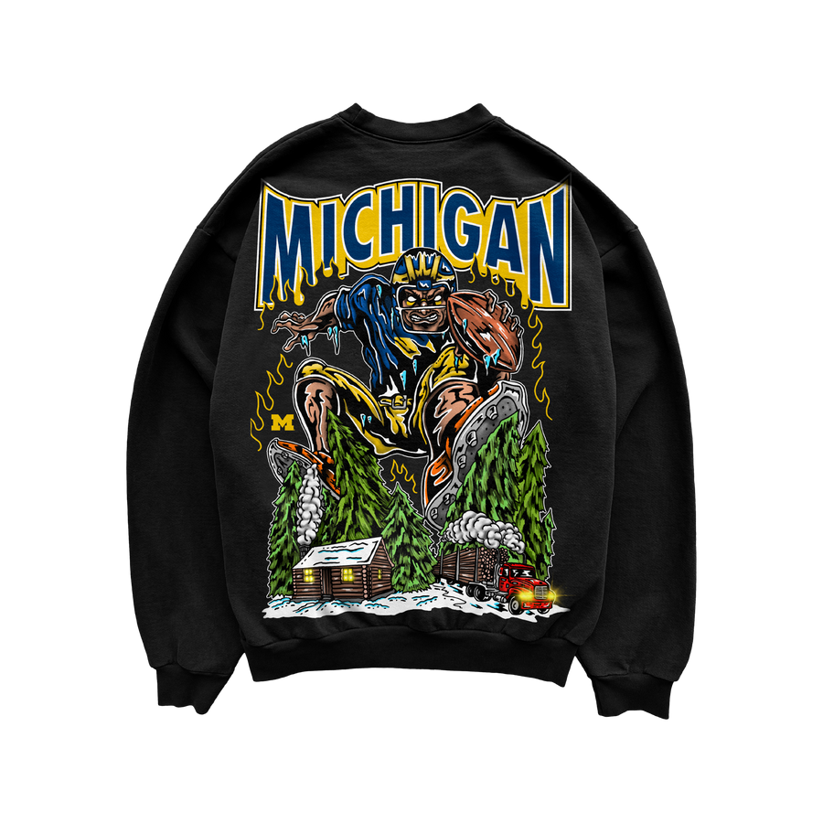 Michigan Lumber Crewneck Sweater