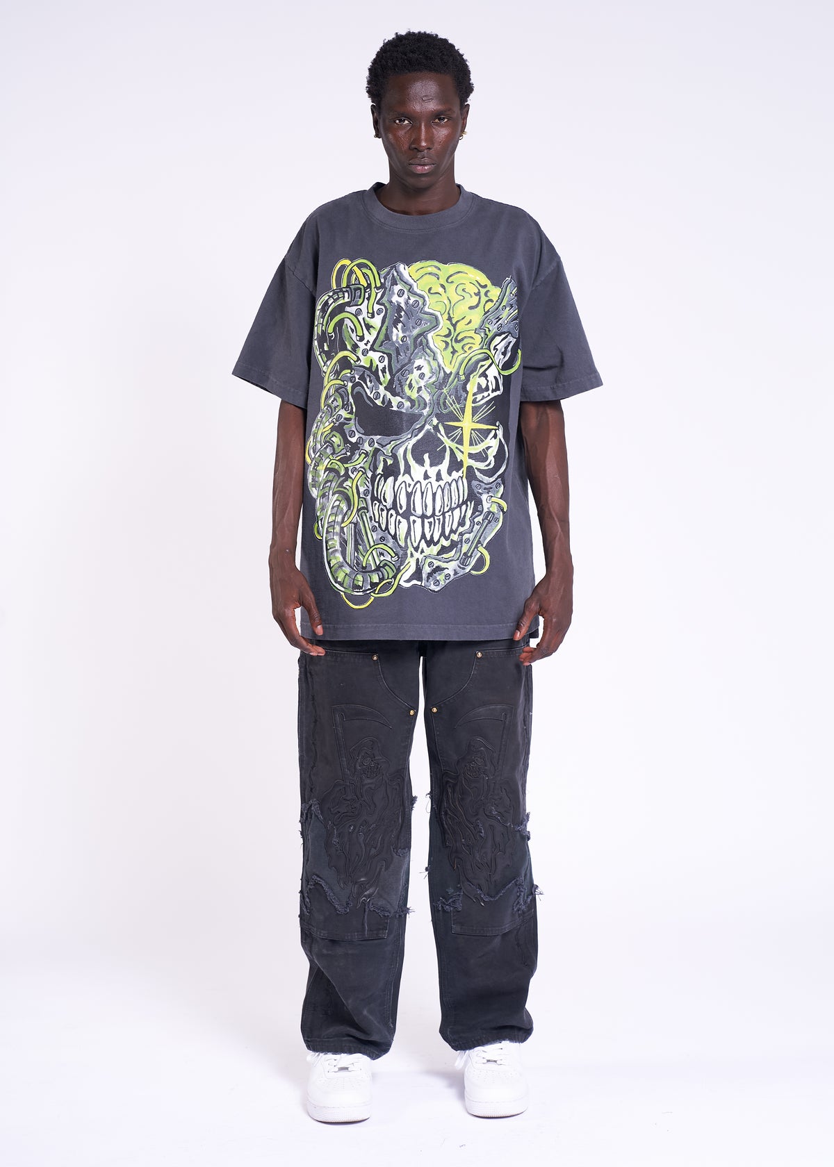 Cyber Skull T-Shirt - Toxic Waste