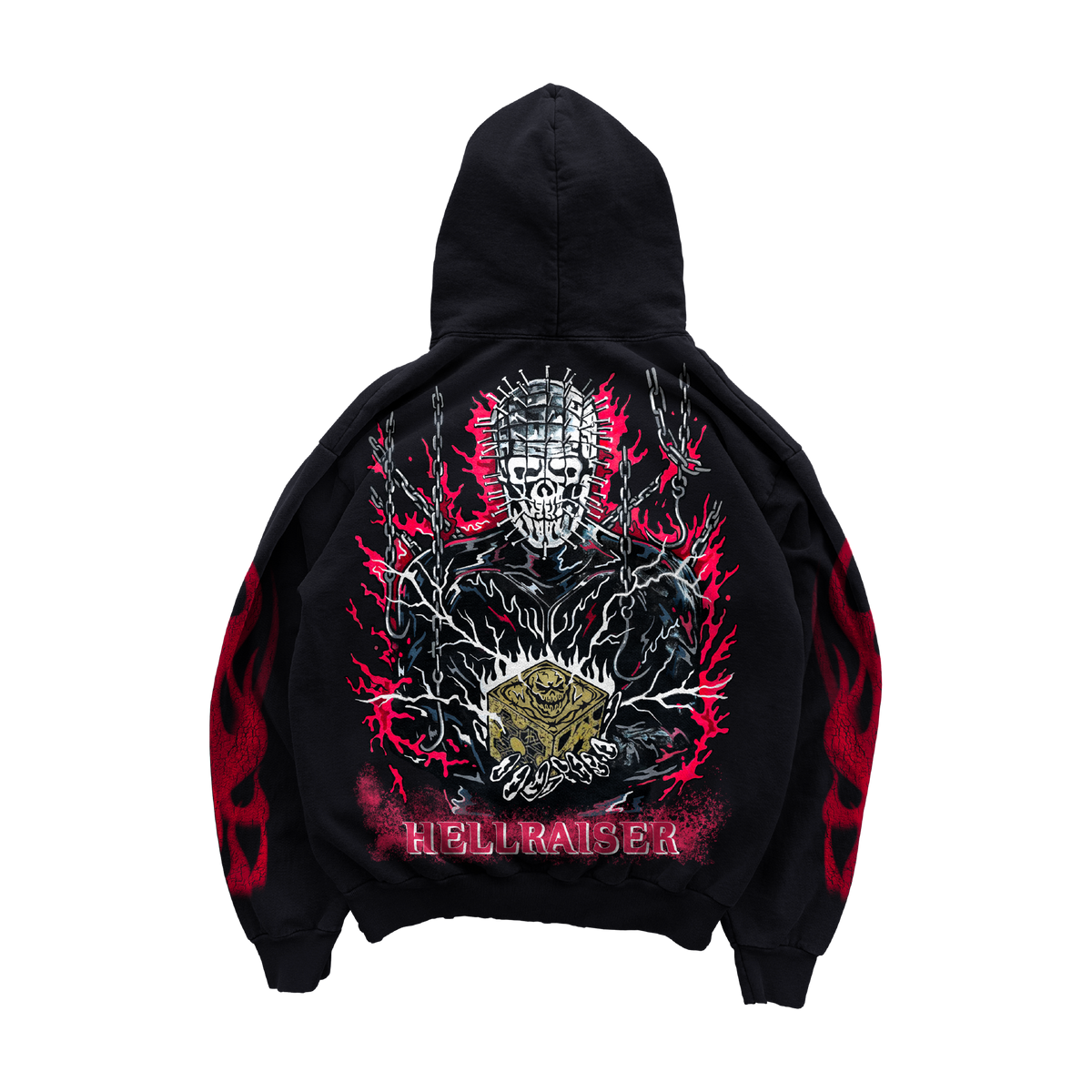 Nail Face Hoodie - Black