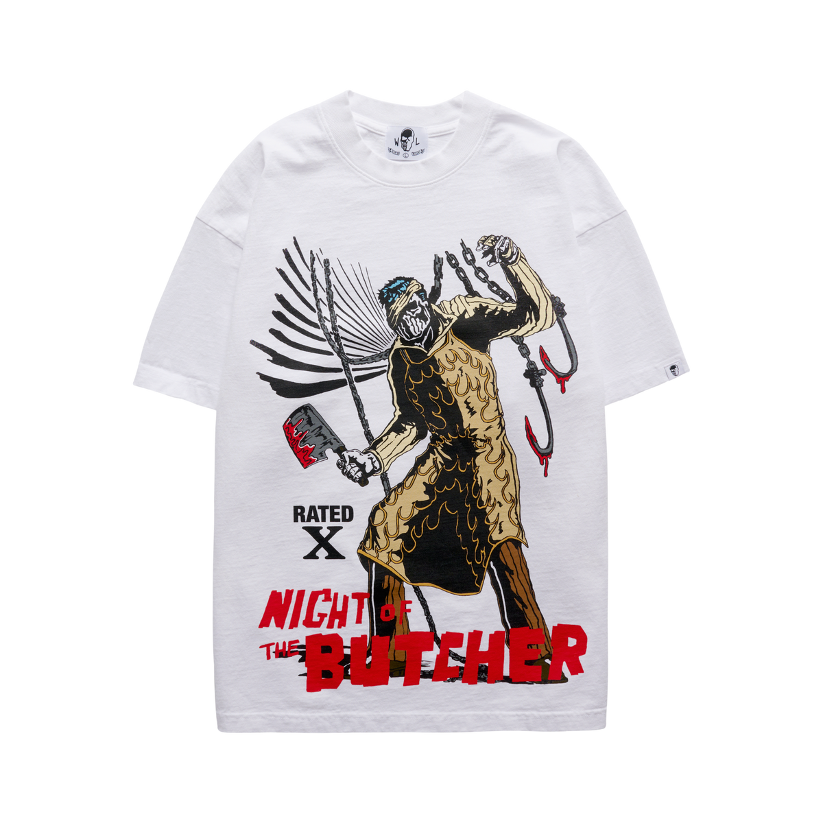 Night of the Butcher Rated X T-Shirt - White