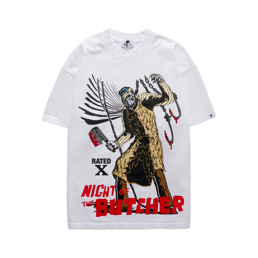 Night of the Butcher Rated X T-Shirt - White