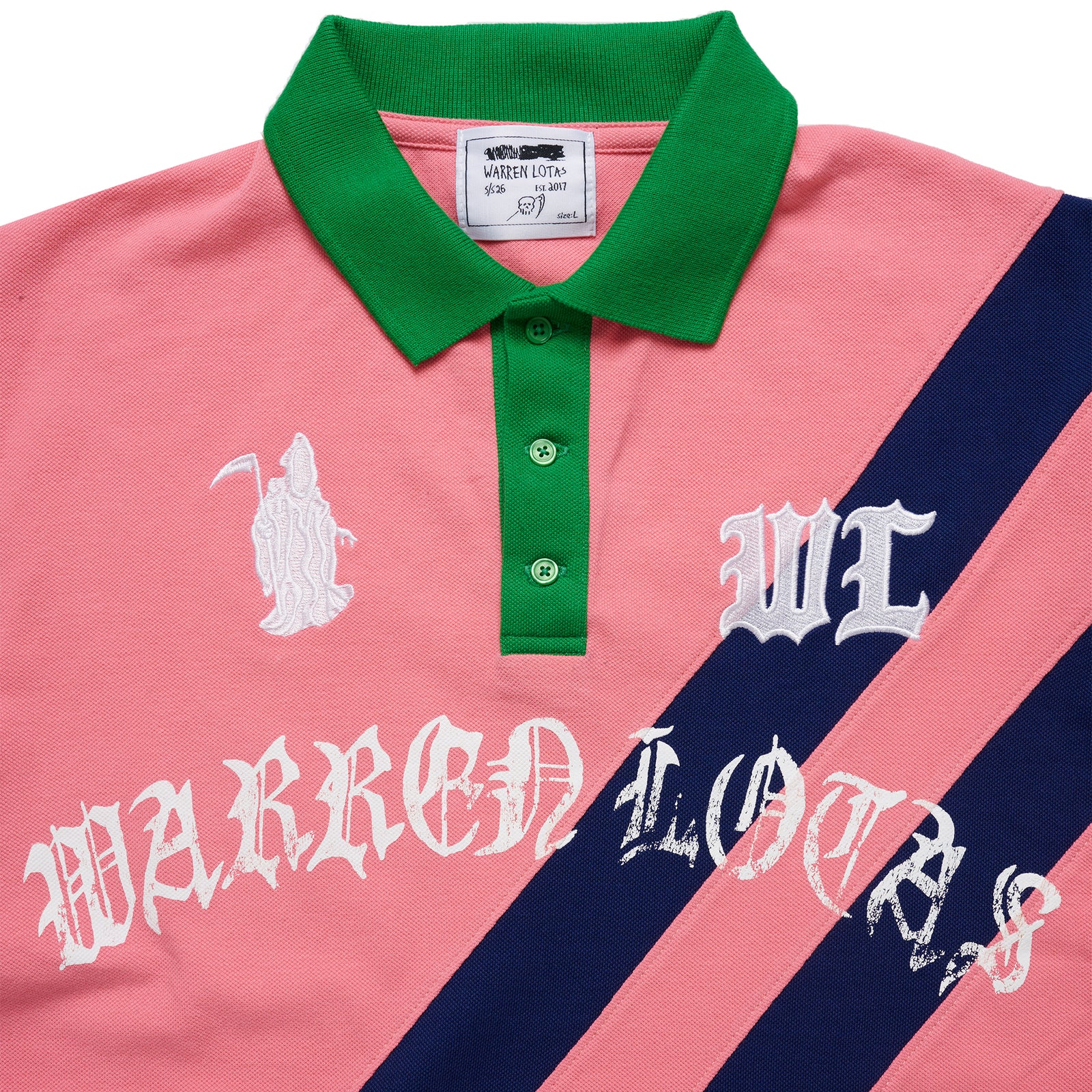 Reaper Academy Polo - Pink/Navy/Green