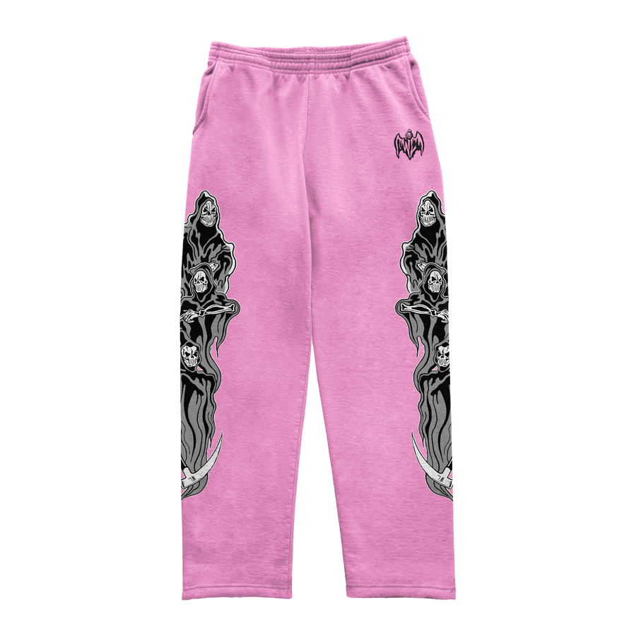 Three Reapers Sweatpants - Pink/Grey