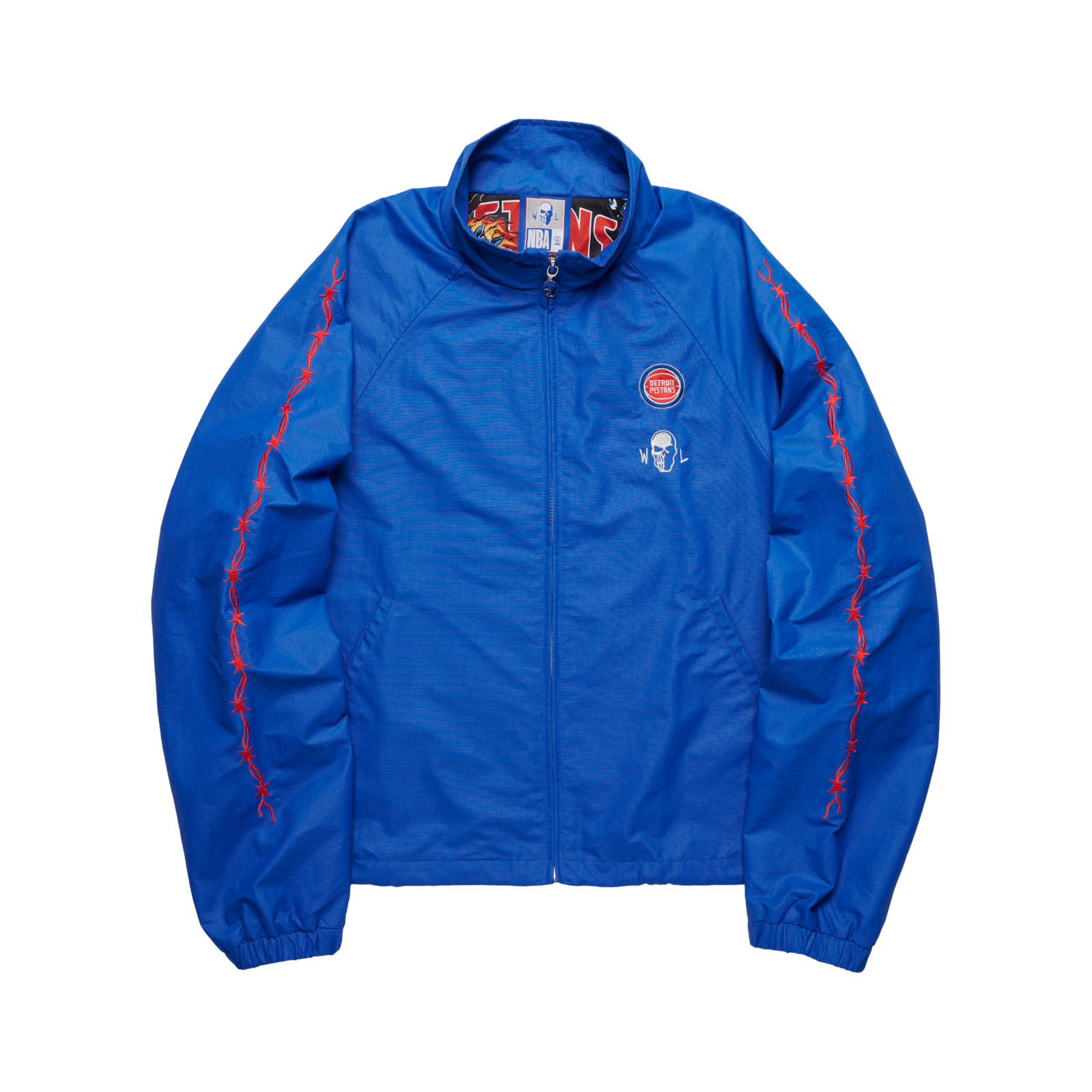Pistons Barbed Wire Nylon Jacket