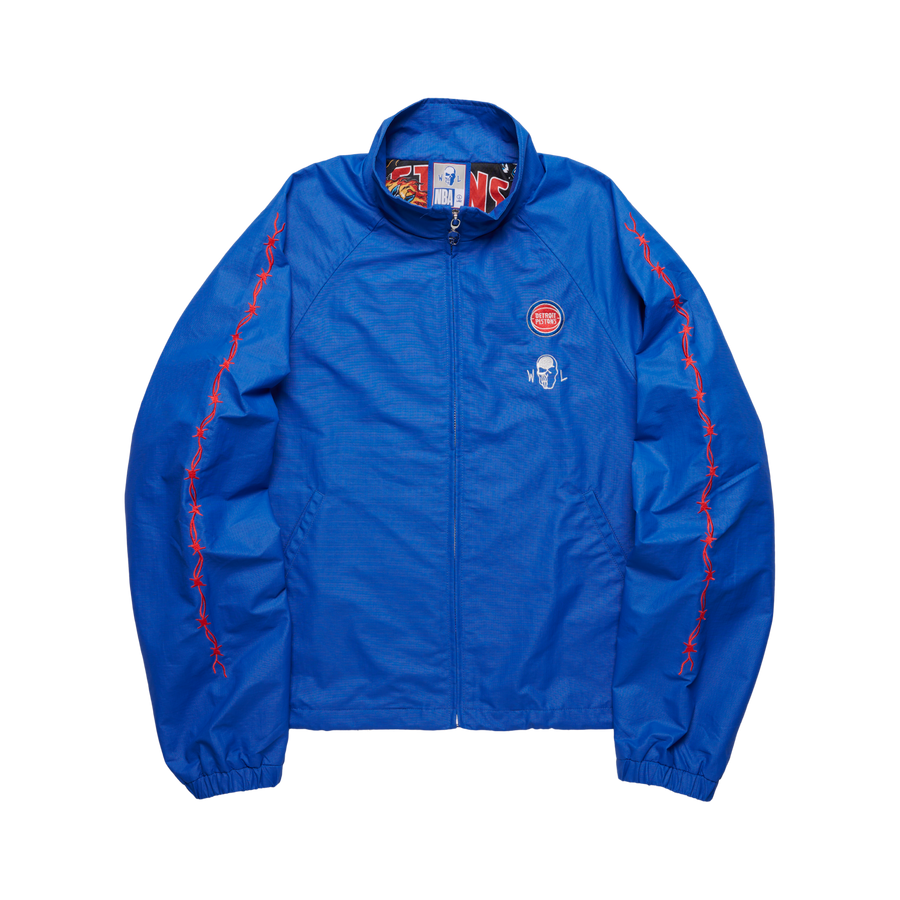 Pistons Barbed Wire Nylon Jacket