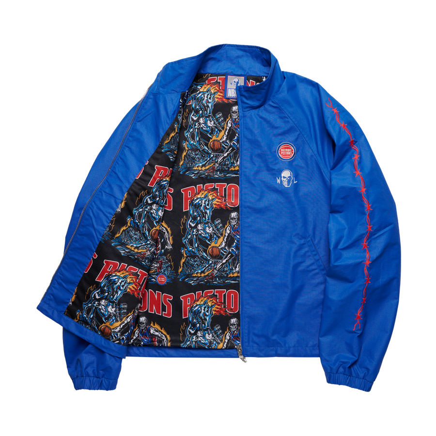 Pistons Barbed Wire Nylon Jacket