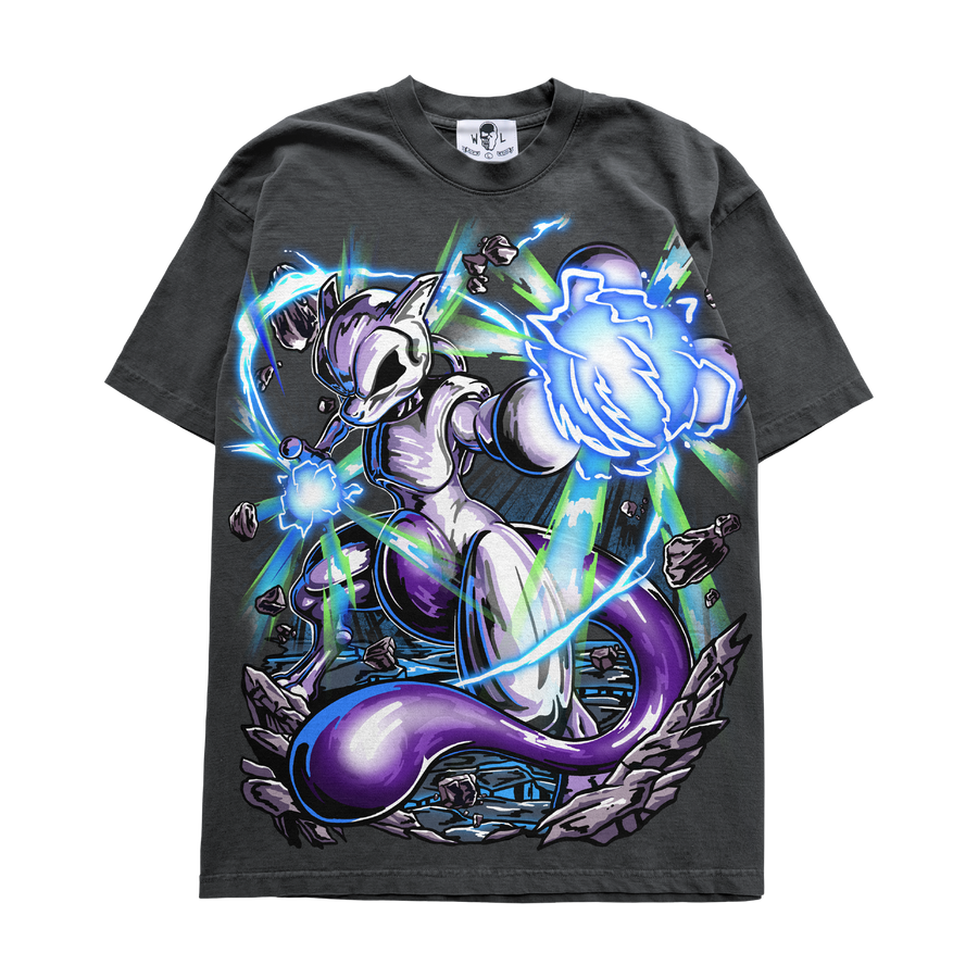 Psychic Cat T-Shirt - Vintage Black