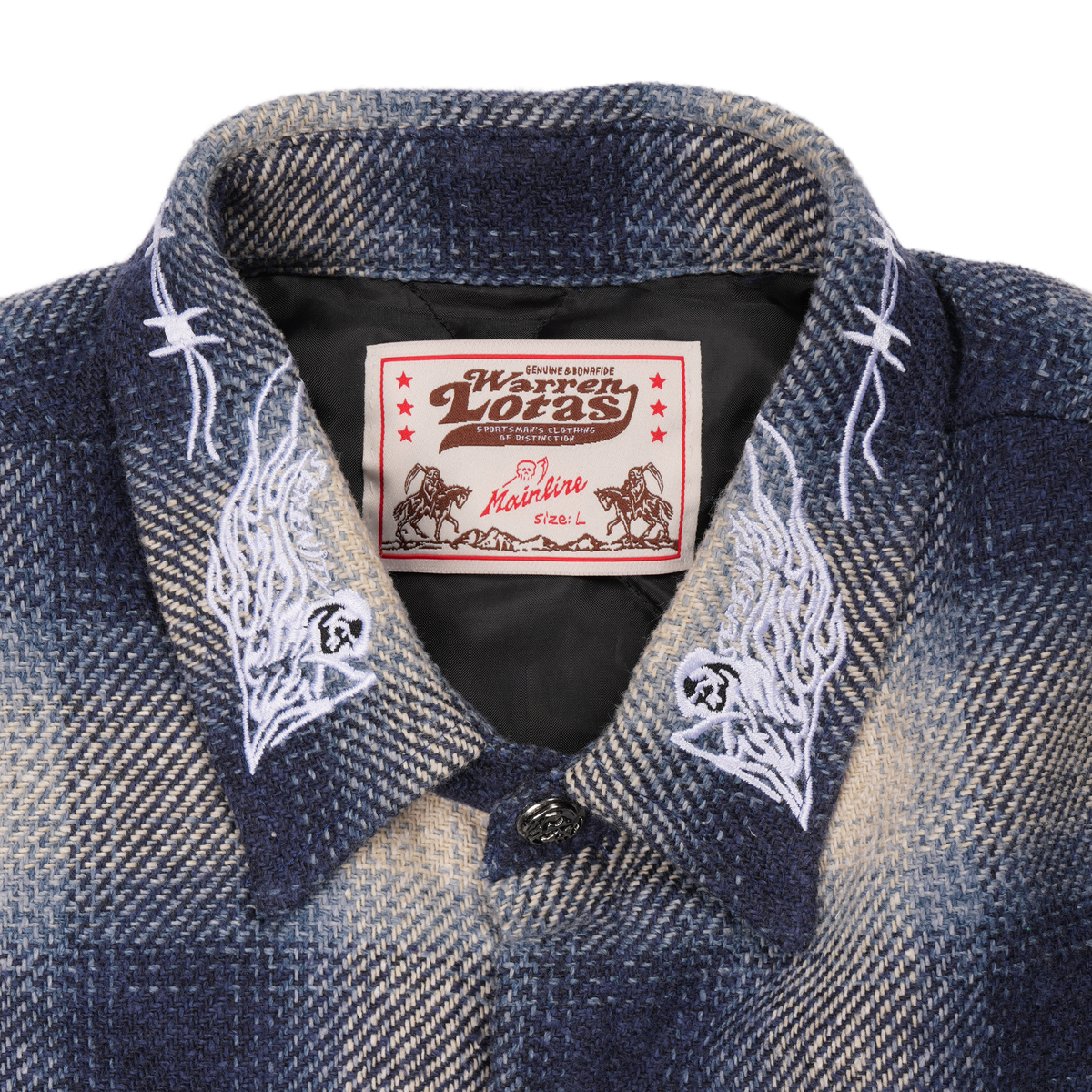 Quilted Lined Serenity Reaper Flannel - Blue Plaid