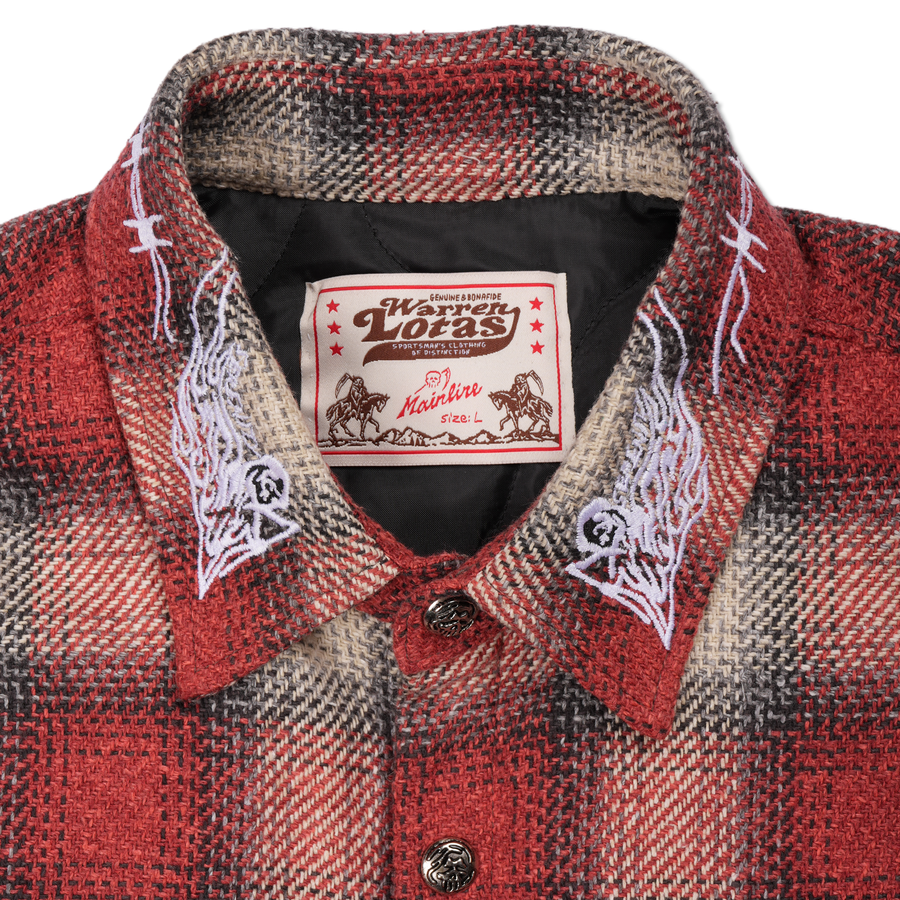 Quilted Lined Serenity Reaper Flannel - Red Plaid