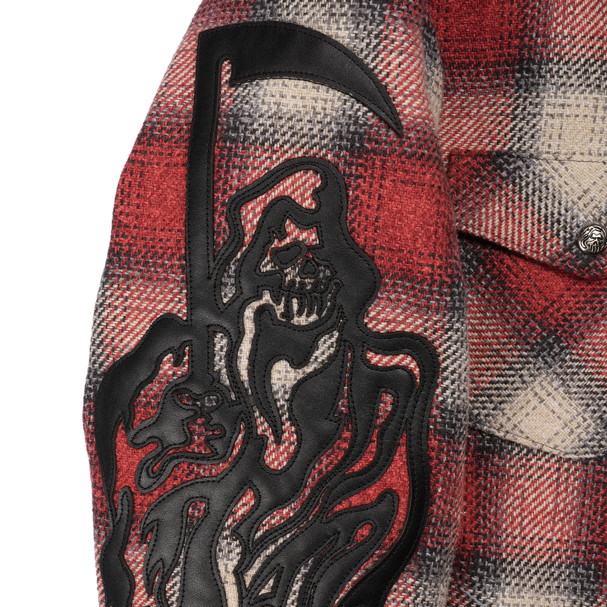 Quilted Lined Serenity Reaper Flannel - Red Plaid