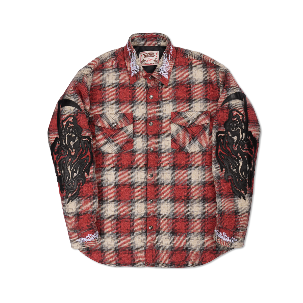Quilted Lined Serenity Reaper Flannel - Red Plaid