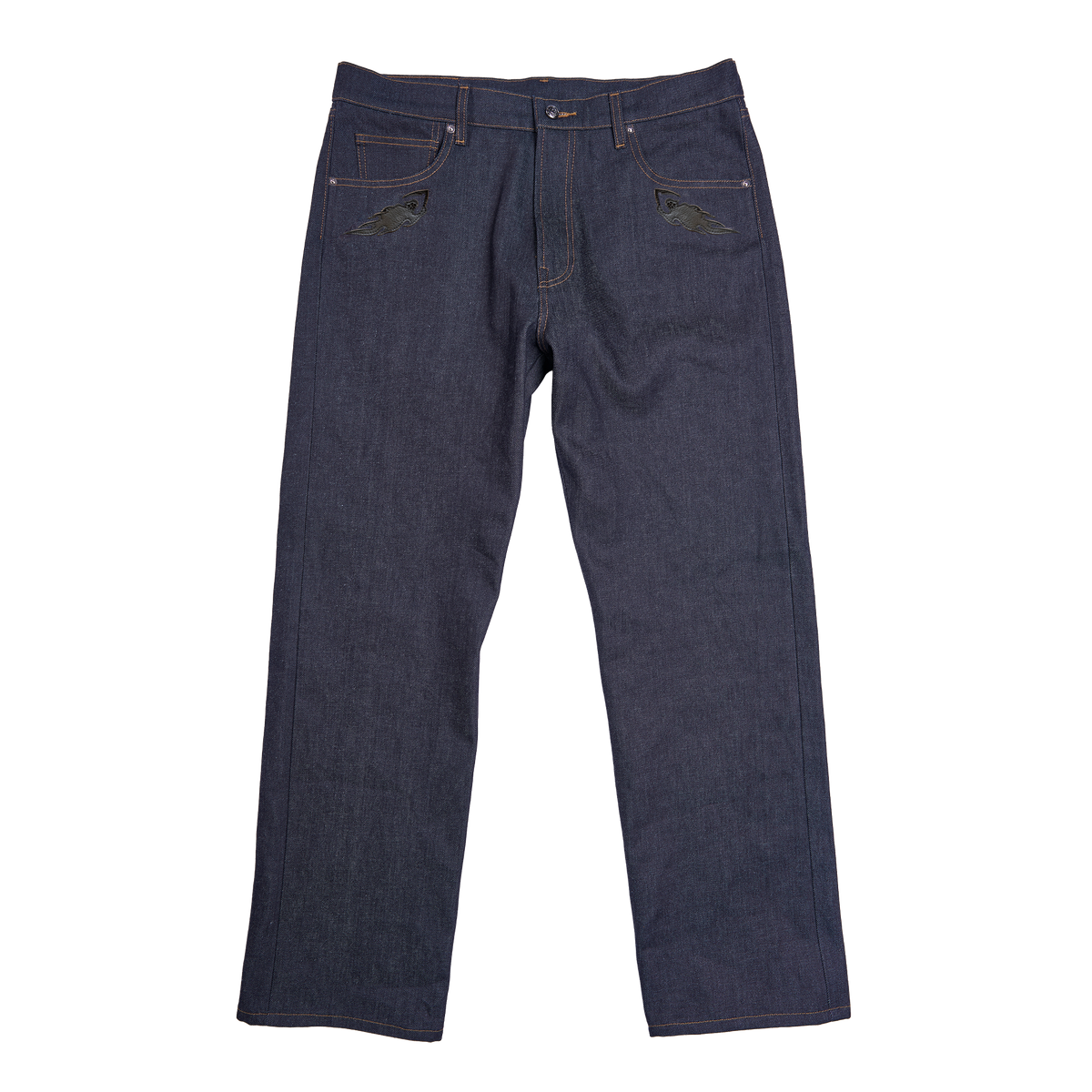 Black Reaper Applique 5 Pocket Pant