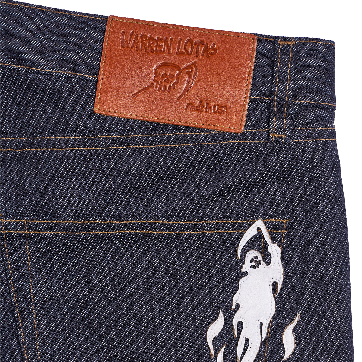 White Reaper Applique 5 Pocket Pant