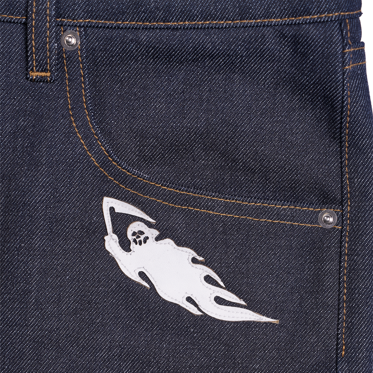 White Reaper Applique 5 Pocket Pant