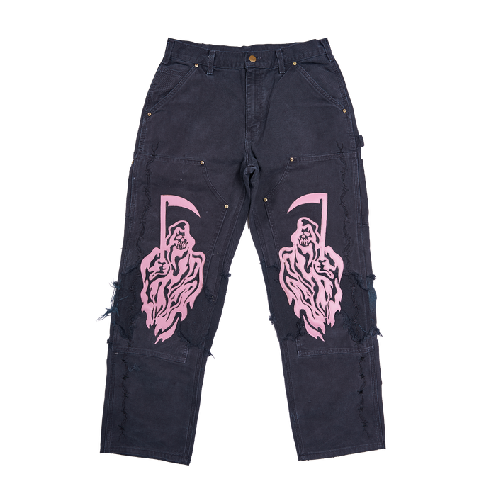 Barbed Wire Reconstructed Vintage Carhartt Double-Knee Pants - 001