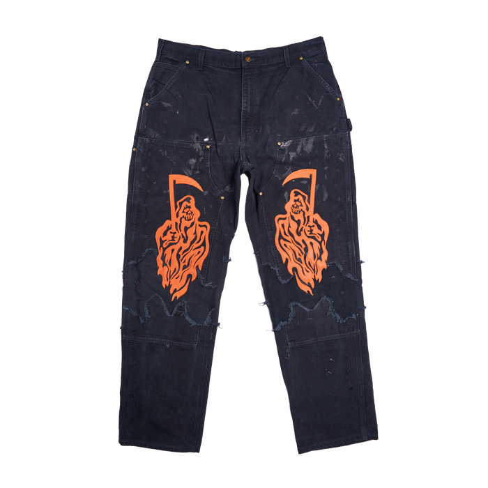 Barbed Wire Reconstructed Vintage Carhartt Double-Knee Pants - 003