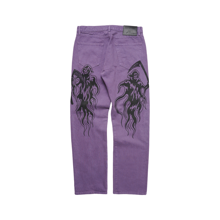 Reaper Denim Pants - Washed Purple