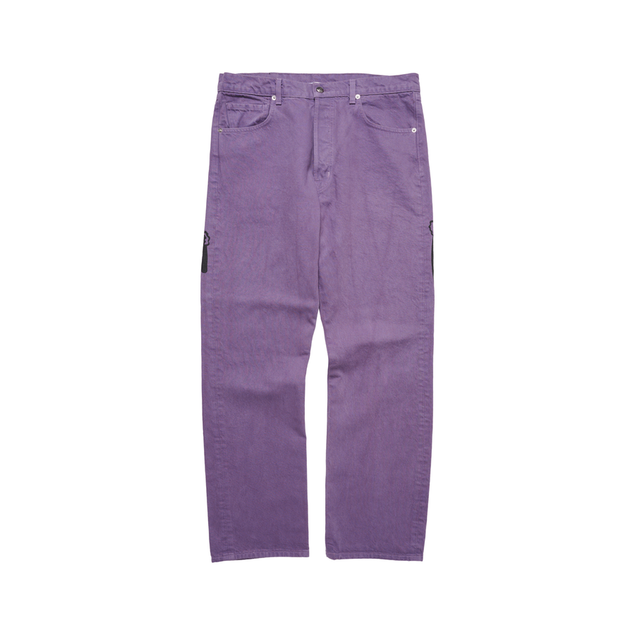Reaper Denim Pants - Washed Purple