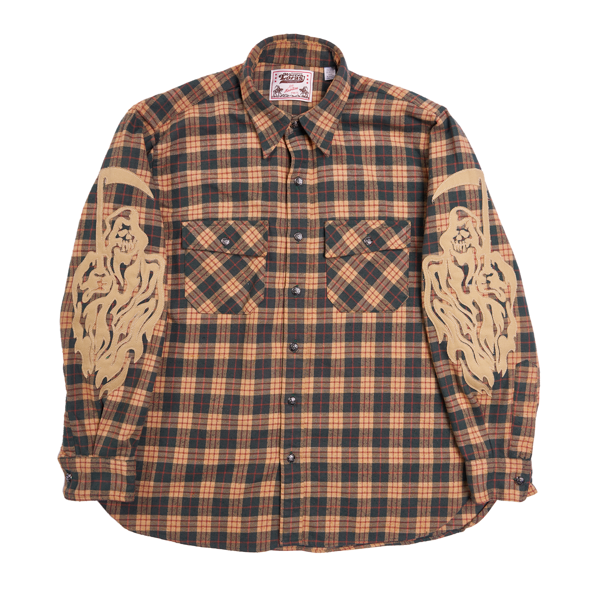 Serenity Reaper Applique Vintage Flannel - 007