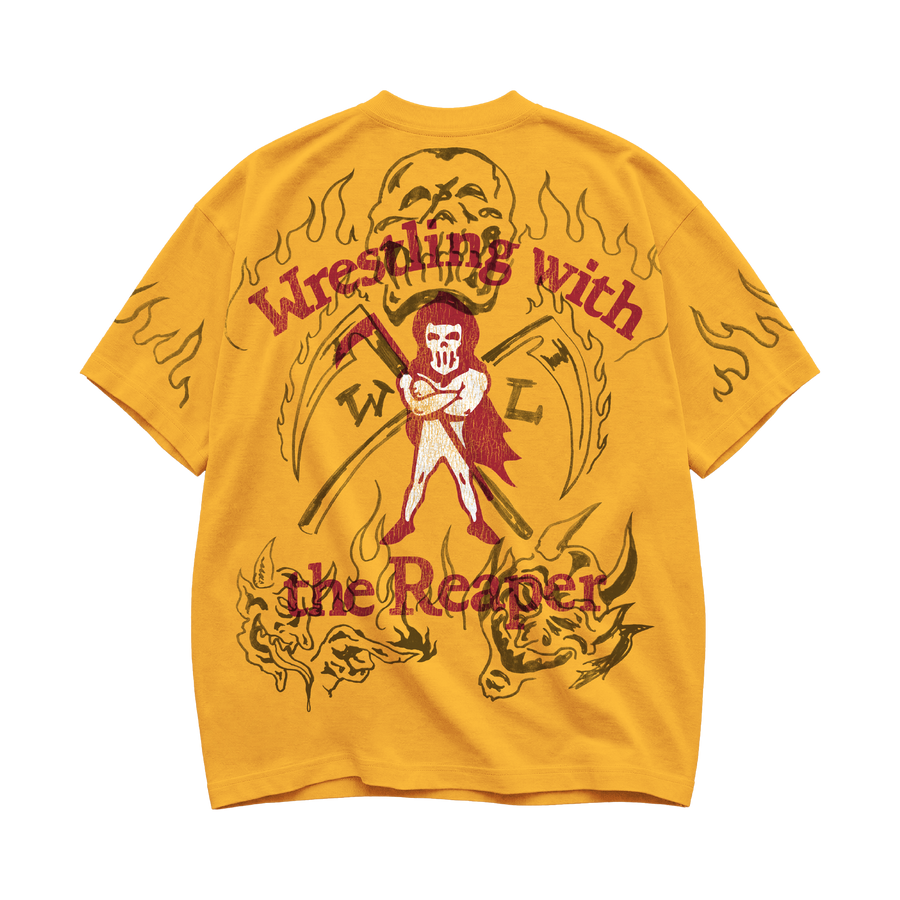 Reaper Wrestling T-Shirt - Gold