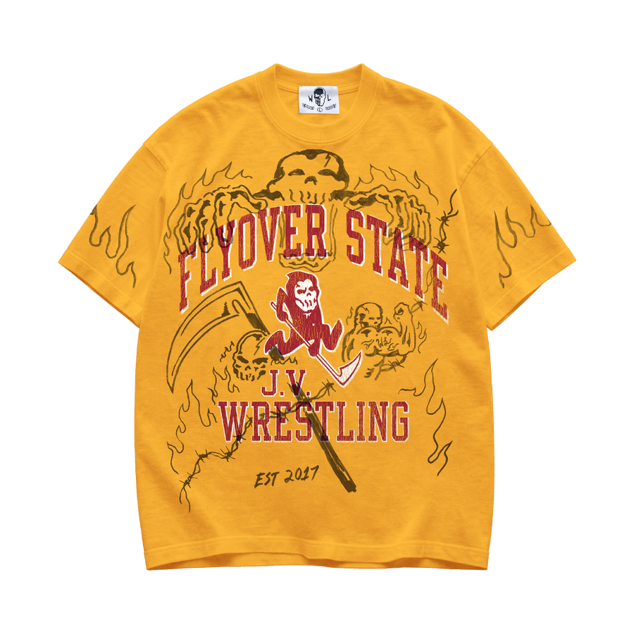 Reaper Wrestling T-Shirt - Gold