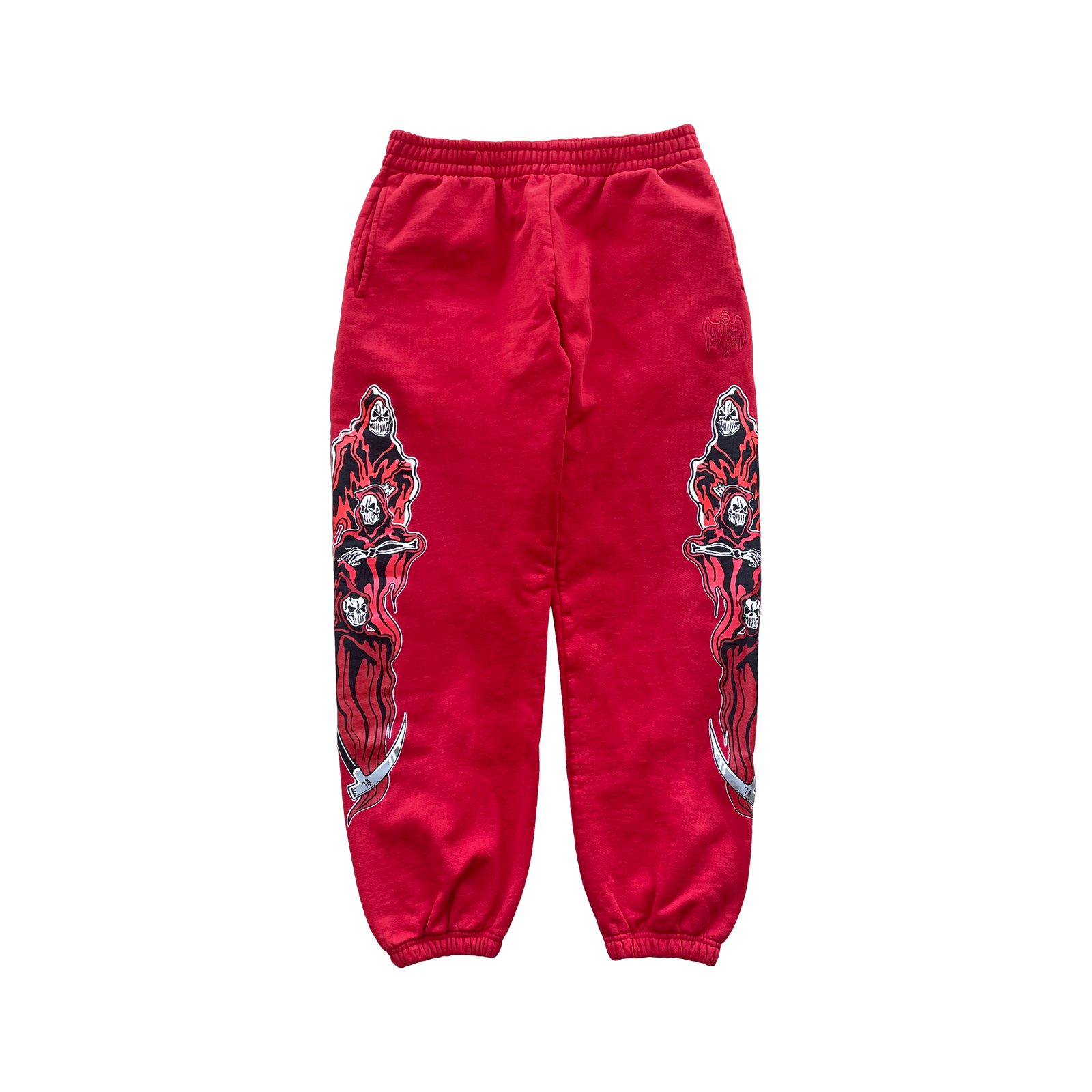 Three Reapers Sweatpants - Red/Red
