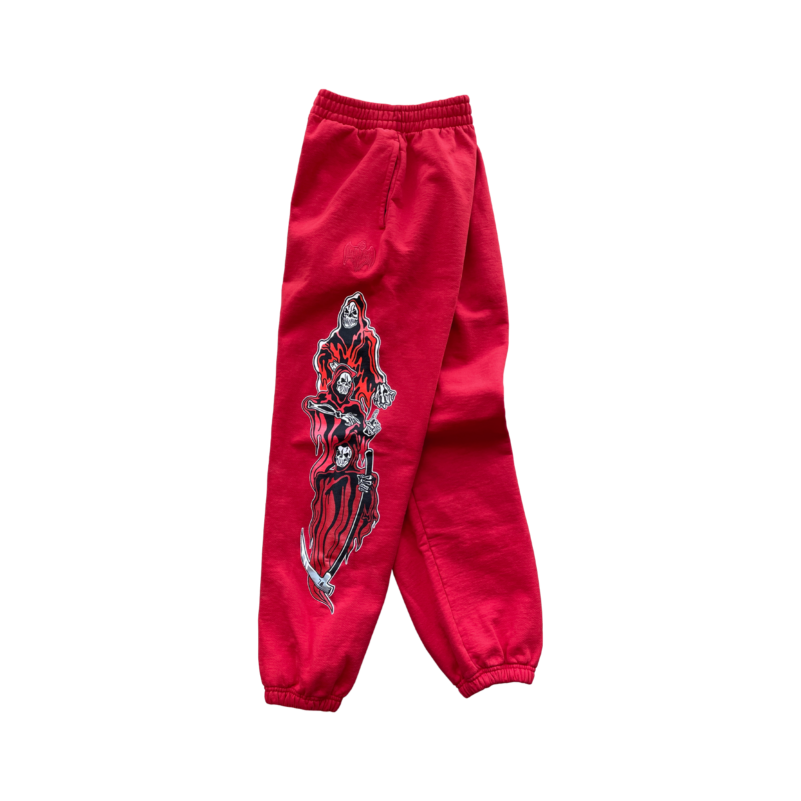 Three Reapers Sweatpants - Red/Red