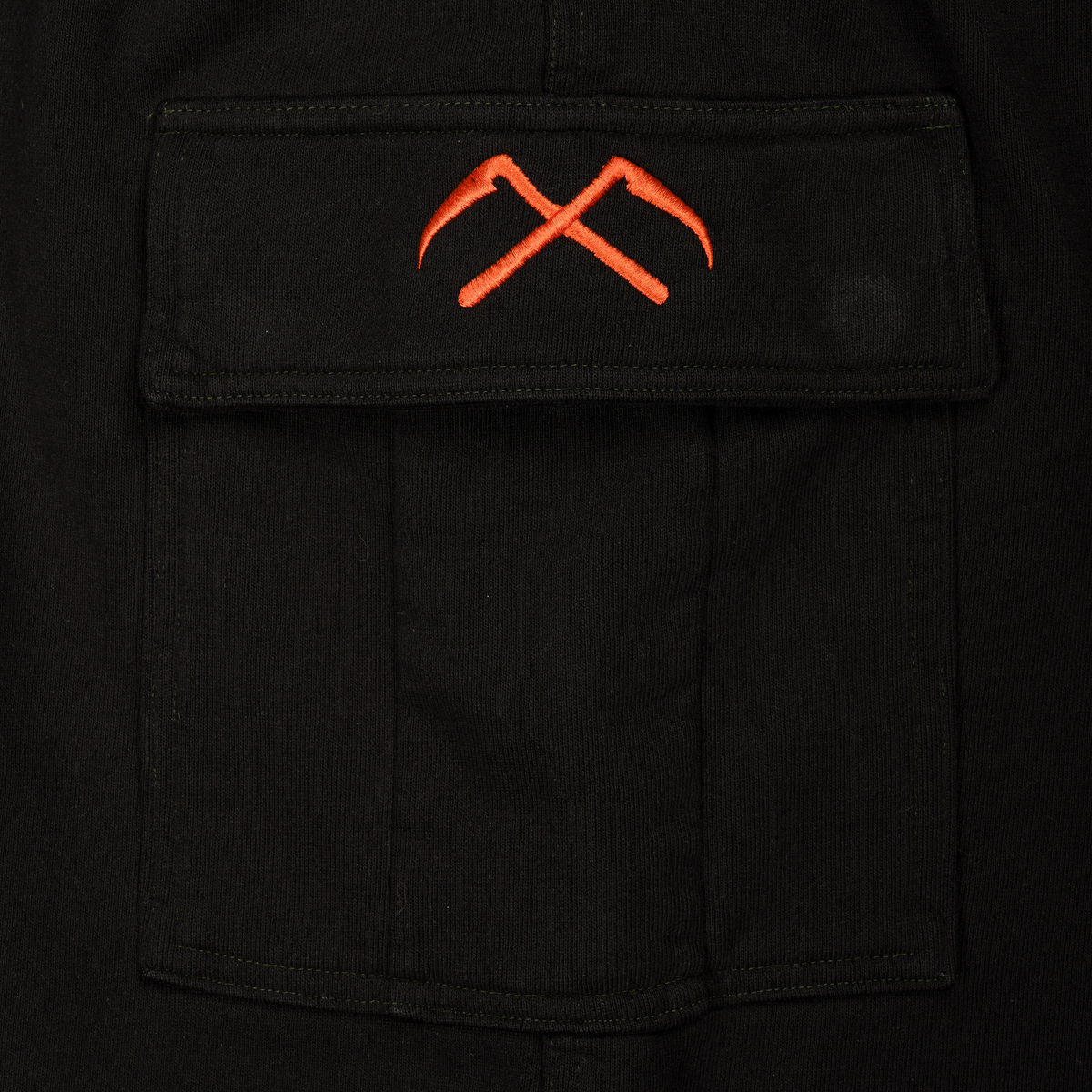 Overdyed Serenity Baggy Cargo Sweatpants - Orange