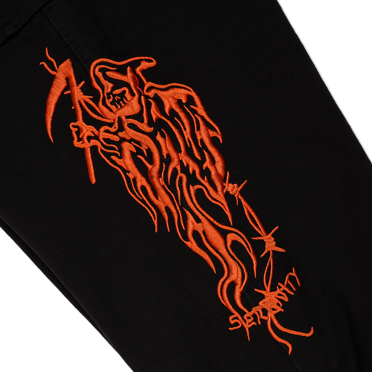 Overdyed Serenity Baggy Cargo Sweatpants - Orange
