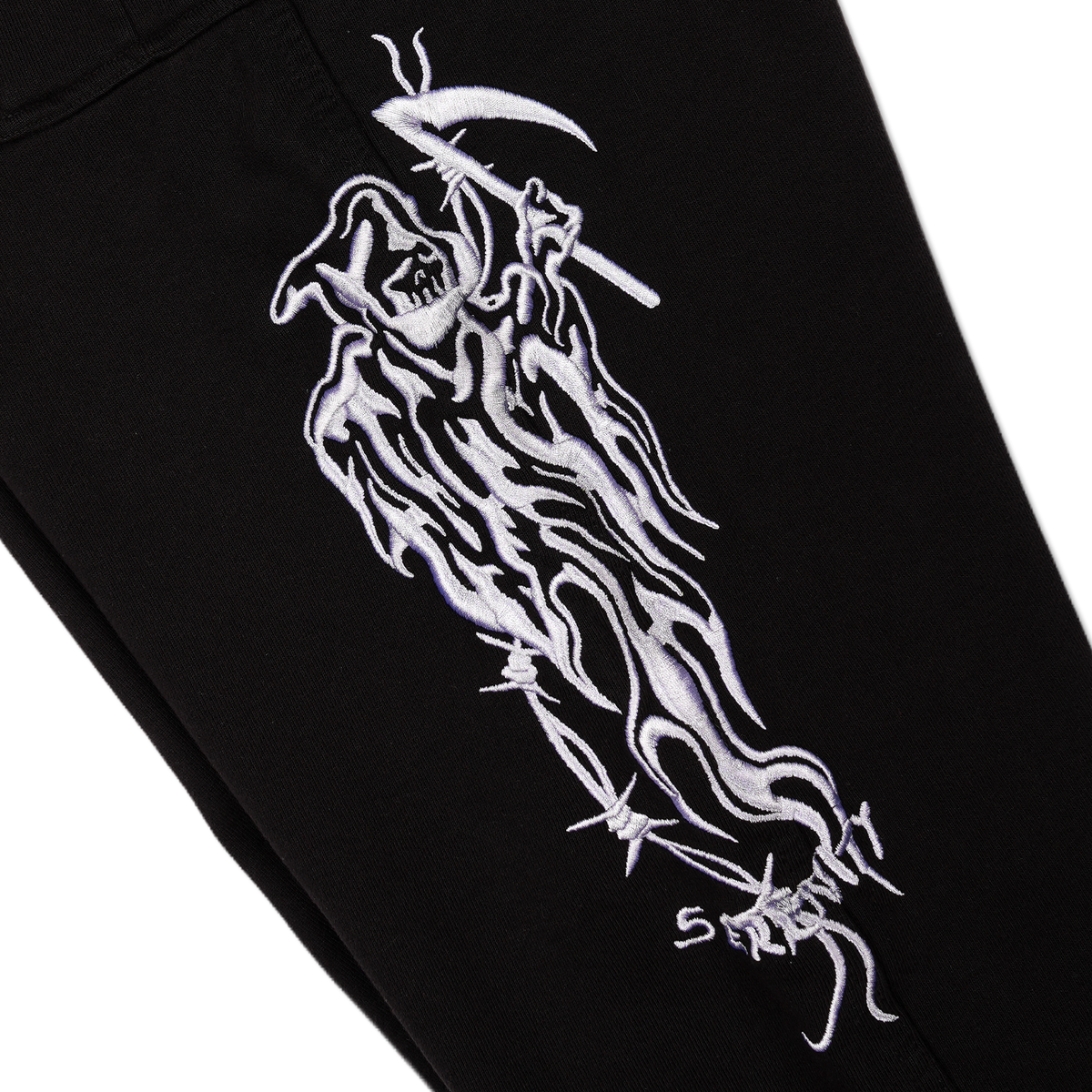 Overdyed Serenity Baggy Cargo Sweatpants - White