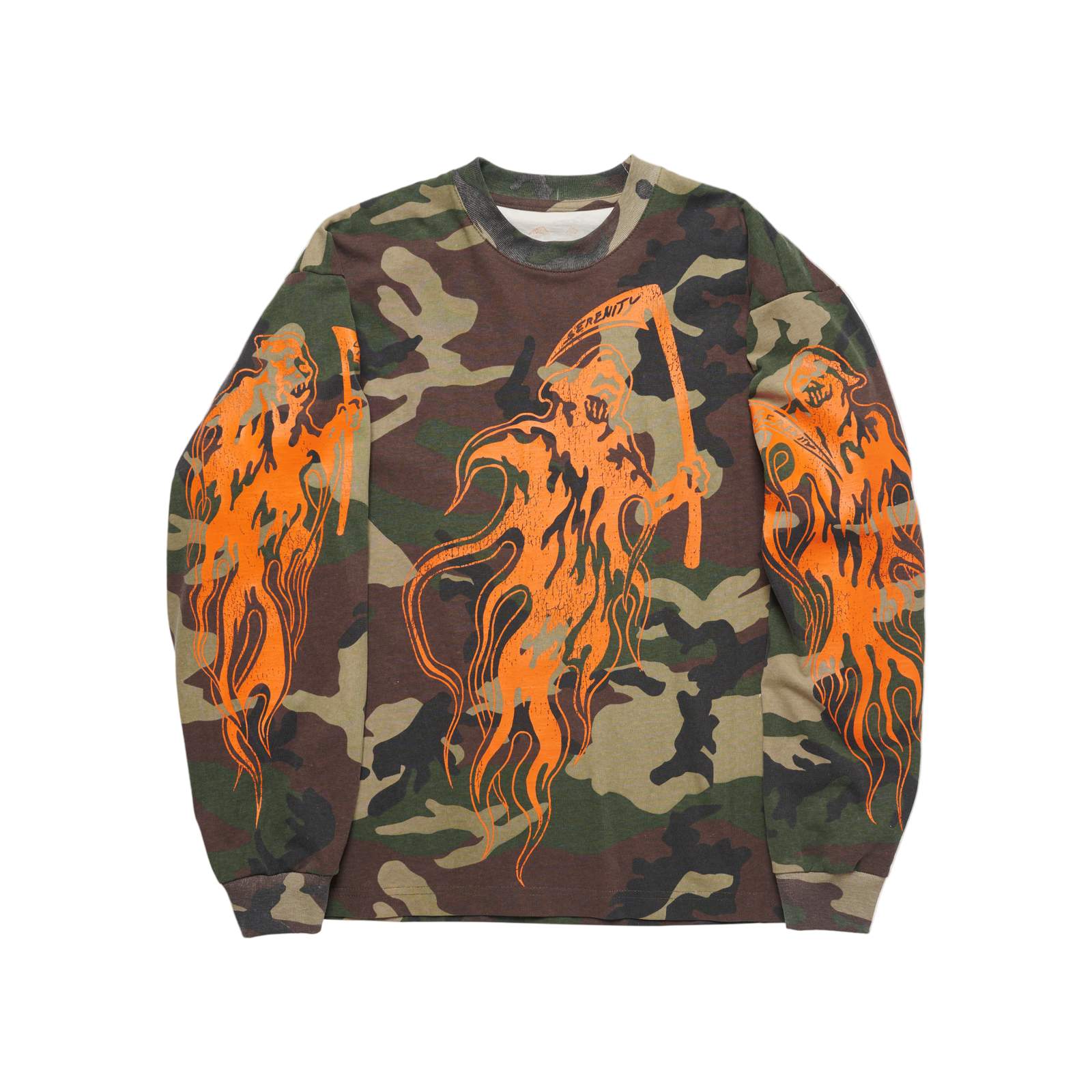 Serenity Reaper Staple Long Sleeve T-Shirt - Washed Woodland Camo