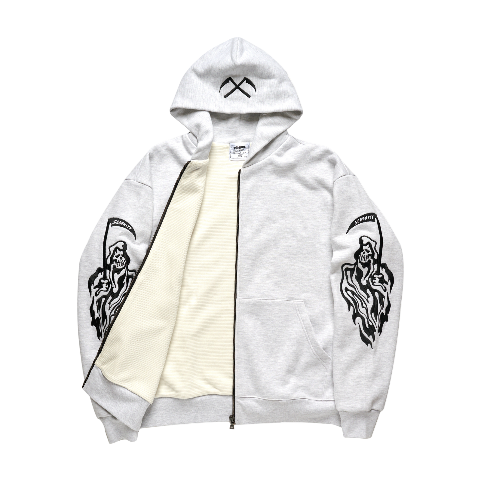 Serenity Reaper Thermal Lined Zip Up - Heather Grey