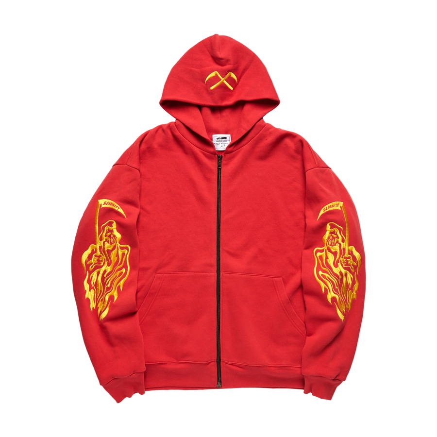 Serenity Reaper Thermal Lined Zip Up - Red