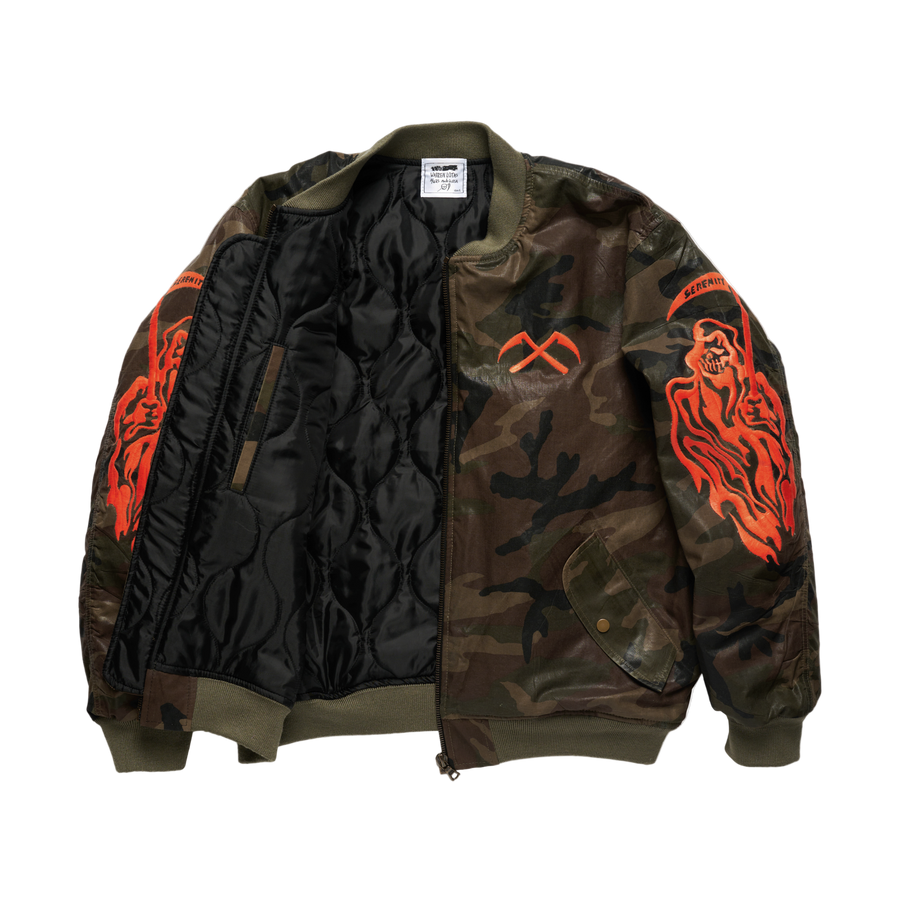 Serenity Reaper Waxed Bomber Jacket