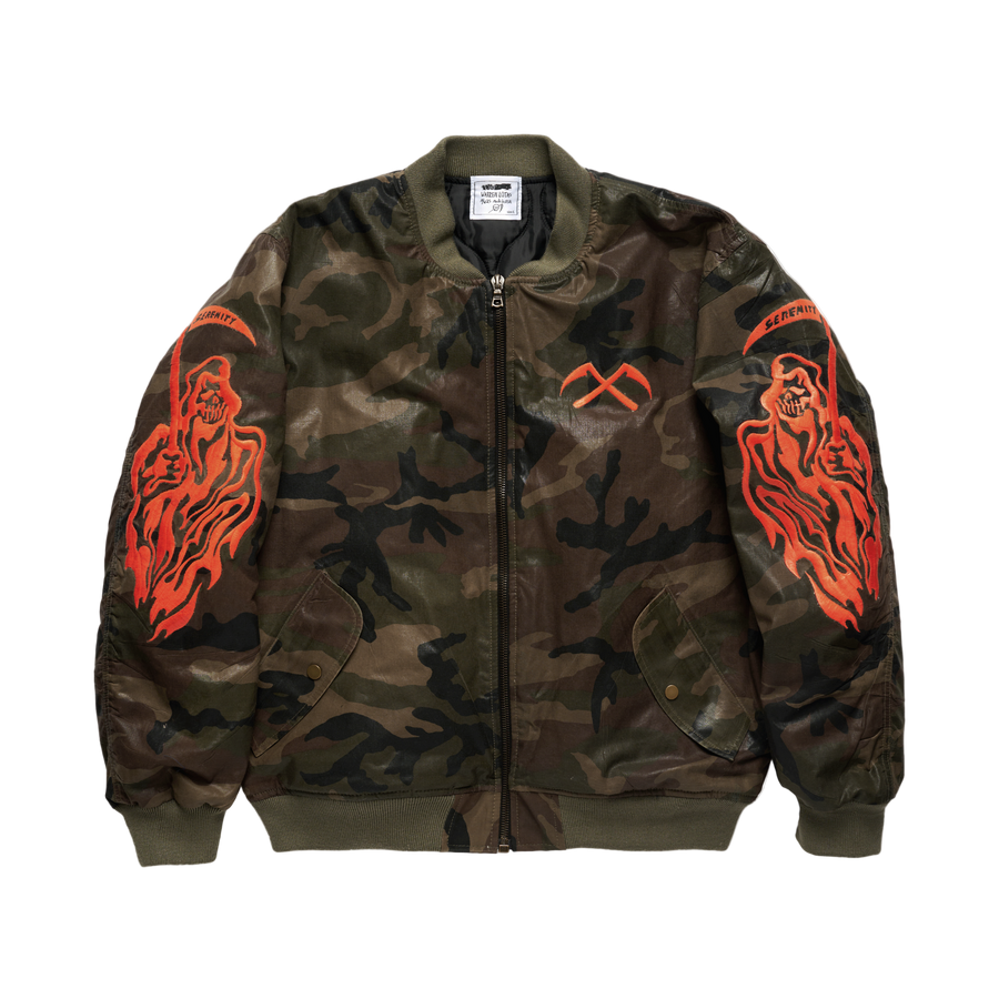 Serenity Reaper Waxed Bomber Jacket