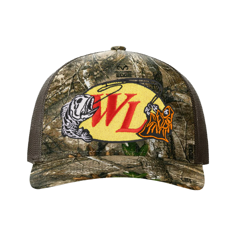 Reelin' Reaper Skeleton Camo Hat