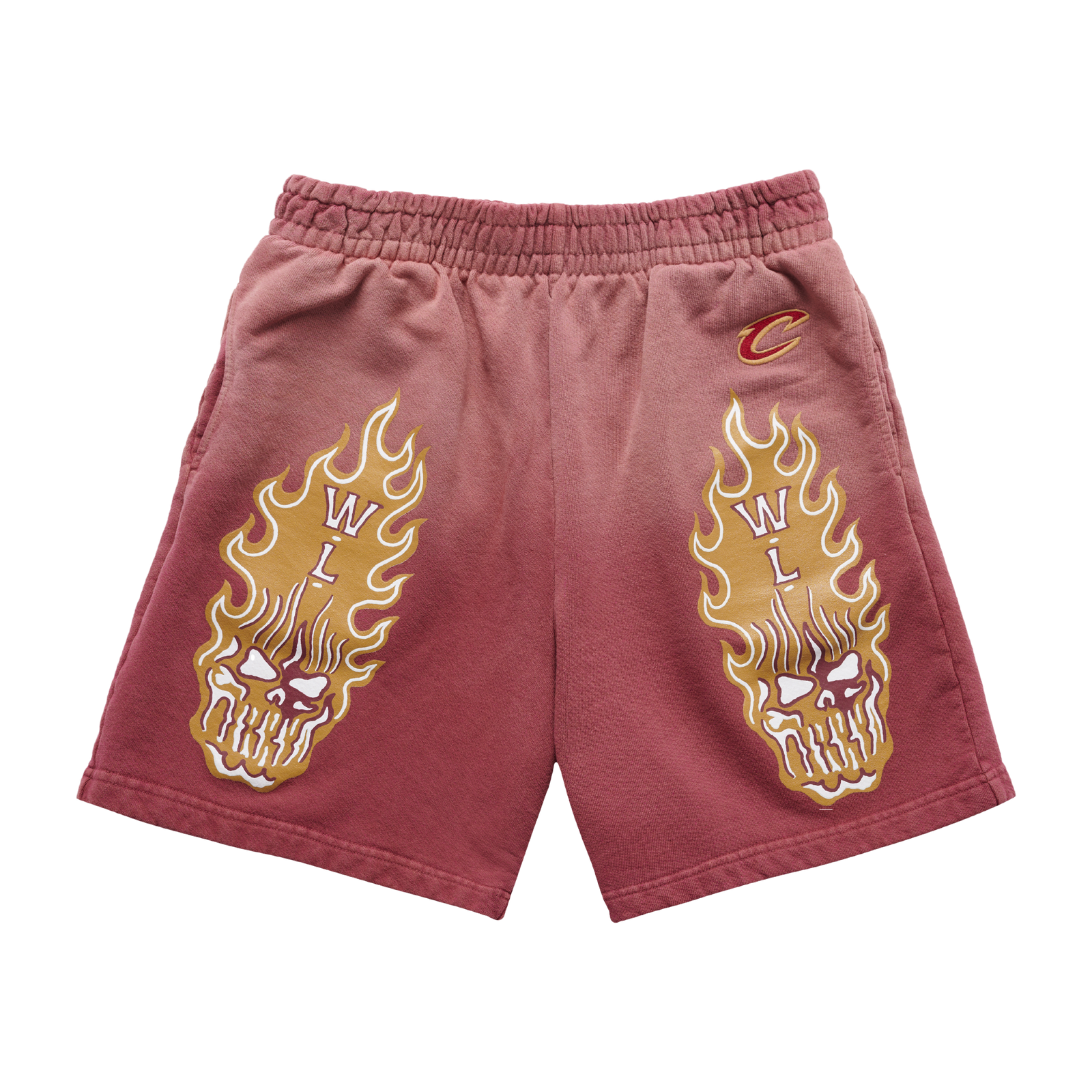 Cleveland Cavaliers Flaming Skull Shorts