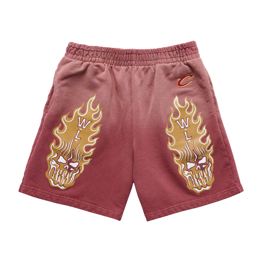 Cleveland Cavaliers Flaming Skull Shorts