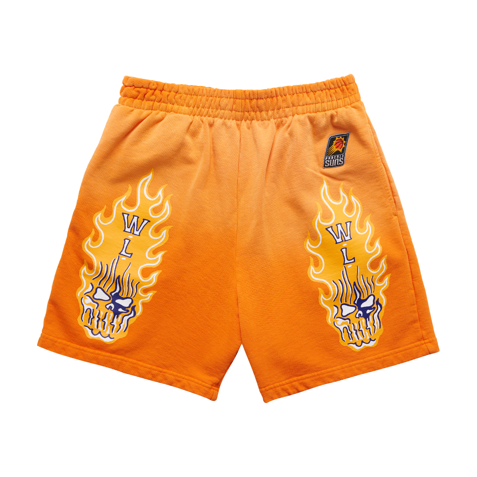 Phoenix Suns Flaming Skull Shorts