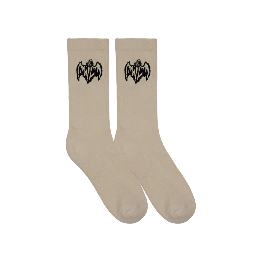 Bat Reaper Socks - Cream