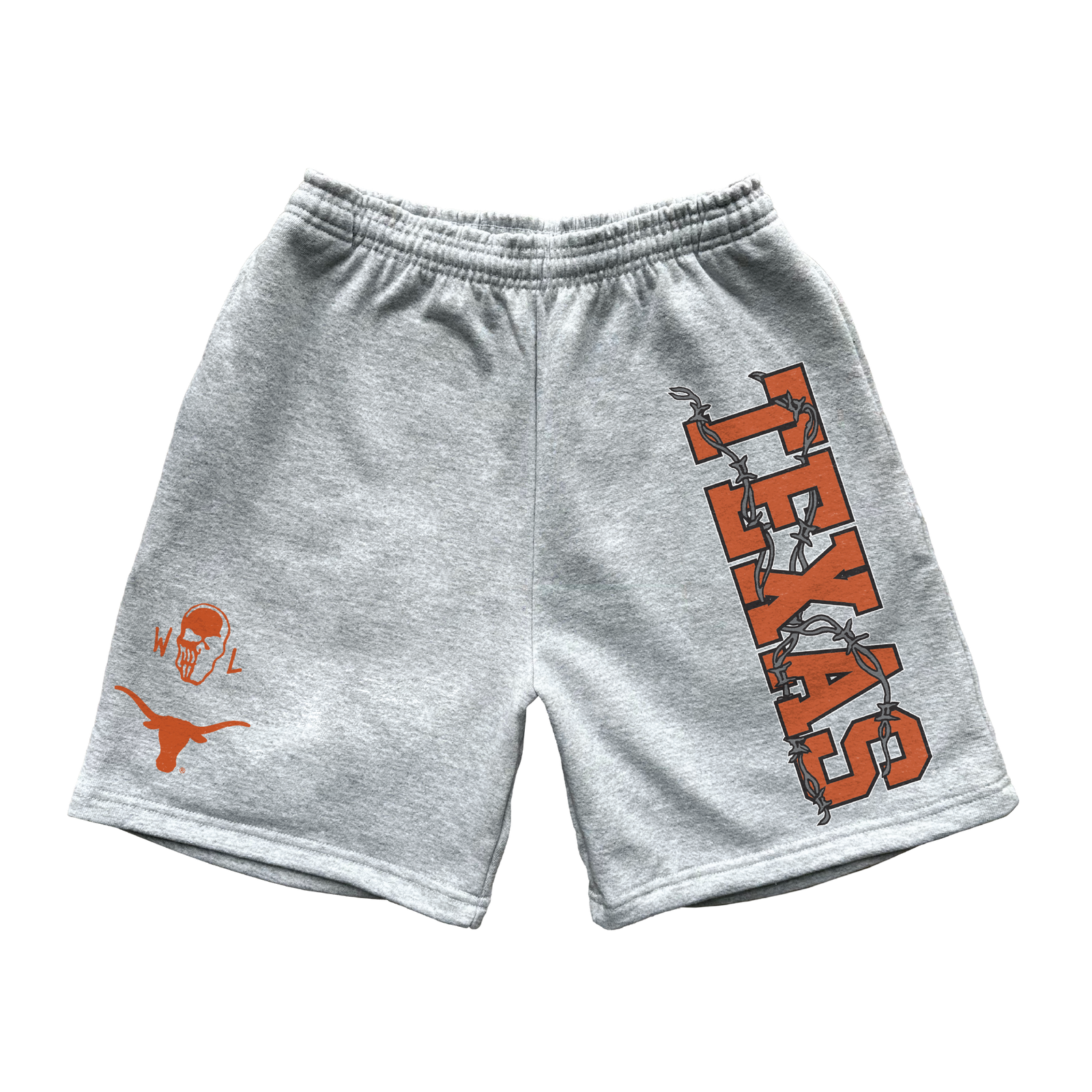 Barbed Longhorn Shorts - Ash