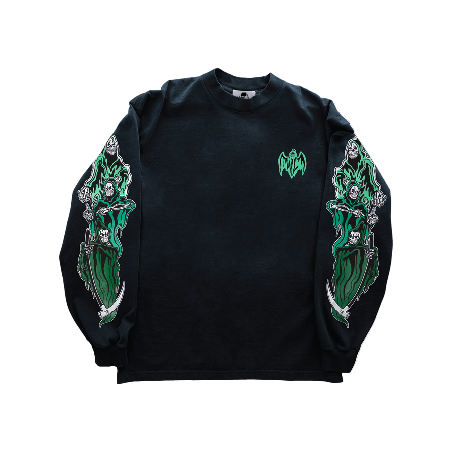 Three Reapers Long Sleeve T-Shirt - Green