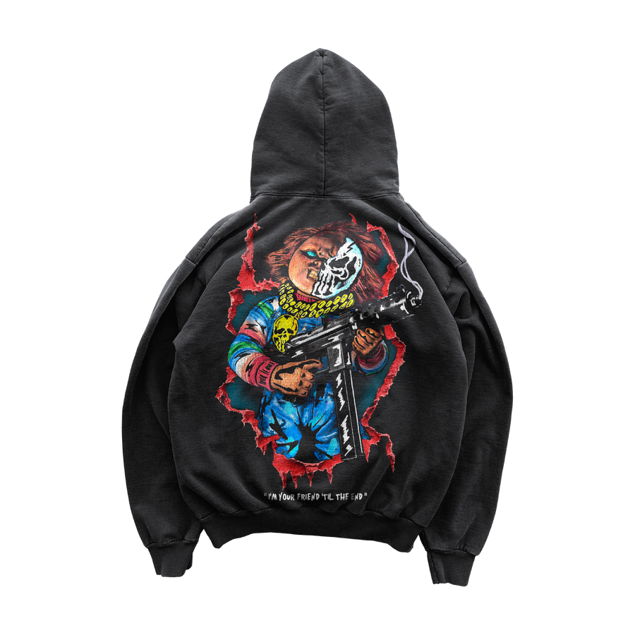 Til the End Hoodie - Vintage Black