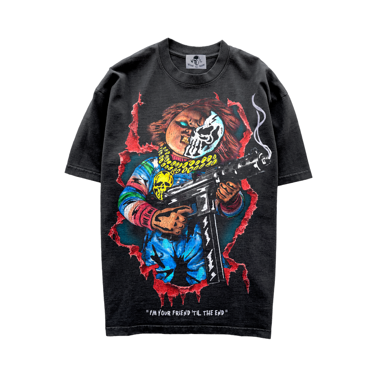 Til the End T-Shirt - Vintage Black