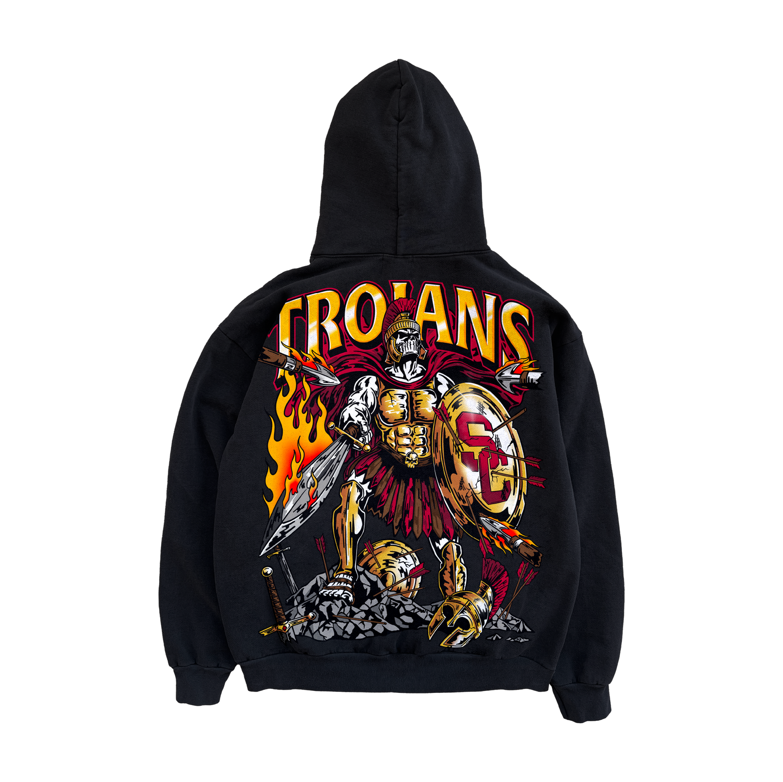 Trojan Warrior Hoodie - Black