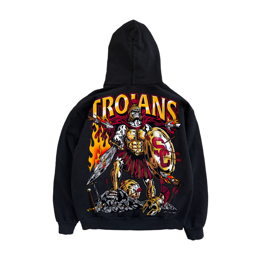 Trojan Warrior Hoodie - Black